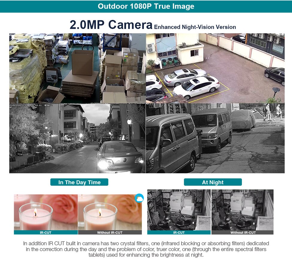 1080P Security Camera 4 pcs Set