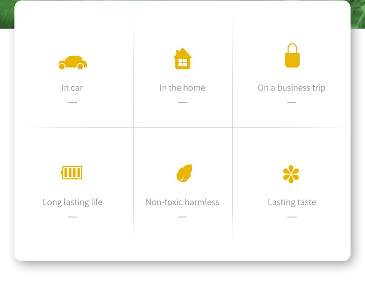 Rechargeable Air Freshener for Cars