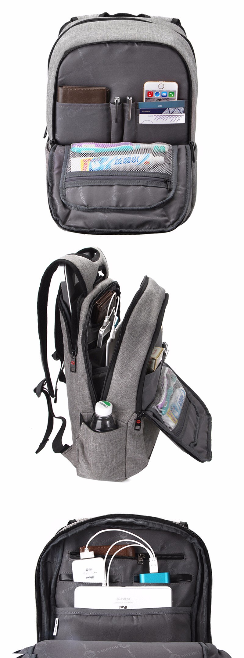 Men's Business Style Anti Theft Backpack