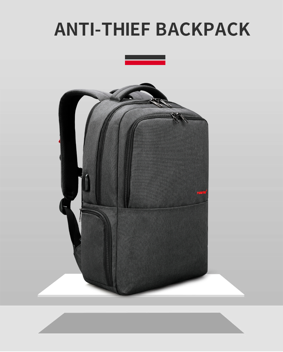 Men's Anti Theft Splashproof Laptop Backpack